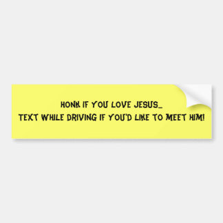 Tuta, om du älskar Jesus… textstunder som kör om… Bildekal