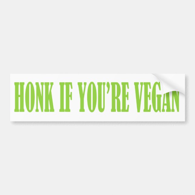 TUTA, OM DU är den roliga bildekalet för VEGANEN Bildekal (Framsidan)
