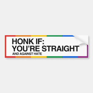 TUTA OM DU ÄR HETERO OCH MOT HAT - .png Bildekal