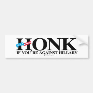 Tuta, om du är mot Hillary - Anti-Hillary - .pn Bildekal
