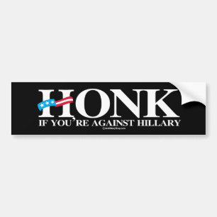 Tuta, om du är mot Hillary - Anti-Hillary - wh Bildekal
