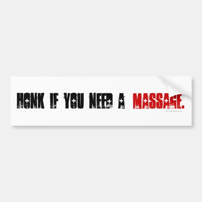 Tuta Om Du Behöver En Massage. Bildekal (Framsidan)