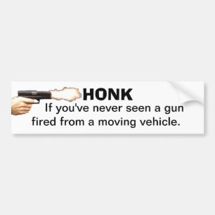 TUTA, om du har aldrig sett ett vapen som avfyras Bildekal