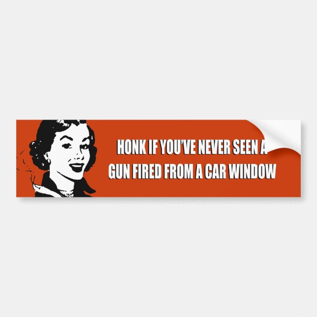 TUTA, OM DU HAR ALDRIG SETT ETT VAPEN som AVFYRAS Bildekal (Framsidan)