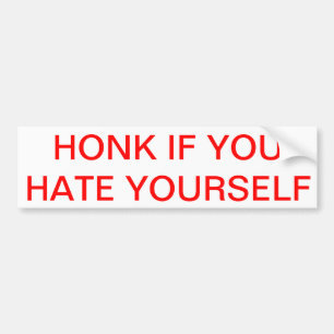 TUTA, OM DU HATAR SIG YOURSELF bildekalet Bildekal
