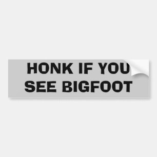 Tuta, om du ser Bigfoot Bildekal