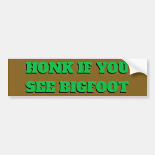 Tuta, om du ser den Bigfoot skogen färga Bildekal