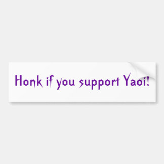 Tuta, om du stöttar Yaoi! Bildekal