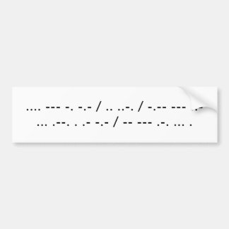 Tuta, om du talar Morse Bildekal