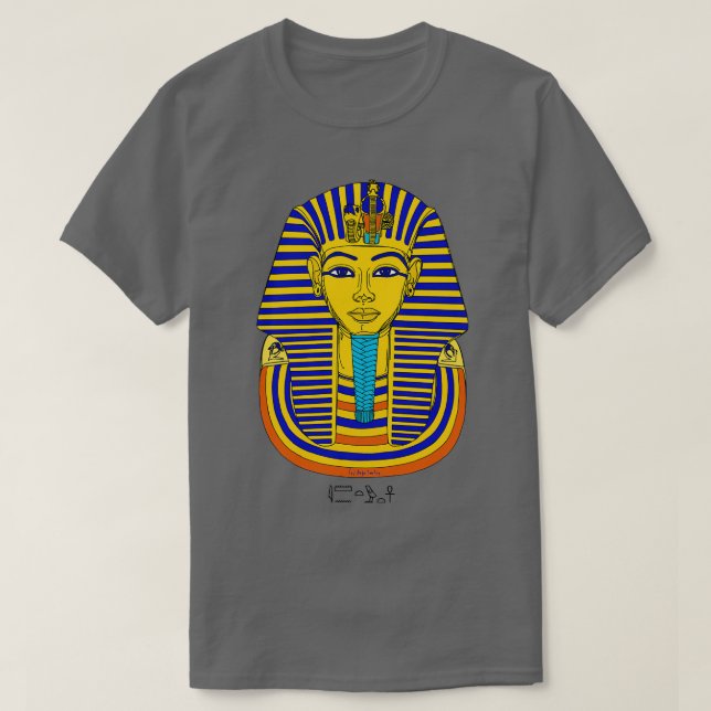 TUTANCHAMUN I Pharaoh Dödsmask T Shirt (Design framsida)