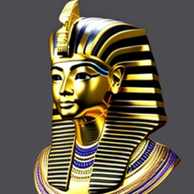 Tutankhamen Egyptian Ansikte T-Shirt (Skapare uppladdad)