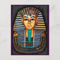 TUTANKHAMEN Egyptian Pharaoh Postcard