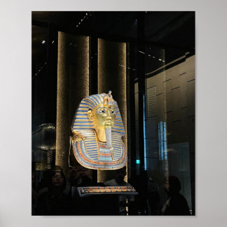 Tutankhamen gul mask | Forntida egyptisk farao Poster