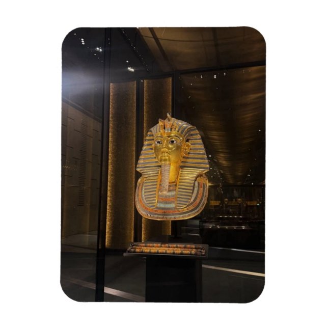 Tutankhamen guldmask Egyptiska museet, Artefakt! Magnet (Vertikal)
