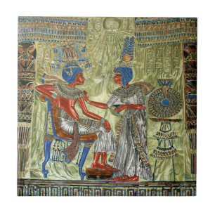Tutankhamons biskopsstol kakelplatta