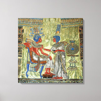 Tutankhamons tronträd canvastryck