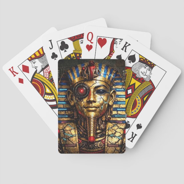 Tutankhamun 2.0: Den Cybernetiska Kungen Casinokort (Baksidan)