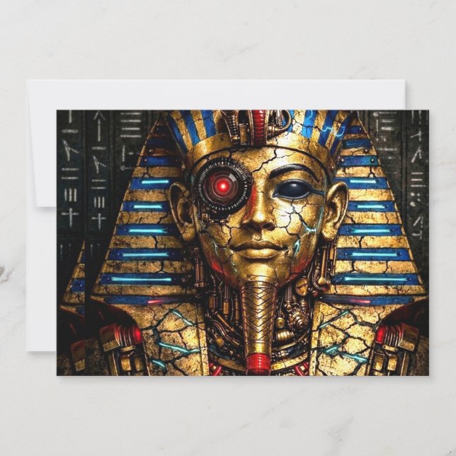 Tutankhamun 2.0: Den Cybernetiska Kungen Inbjudningar (Framsida)