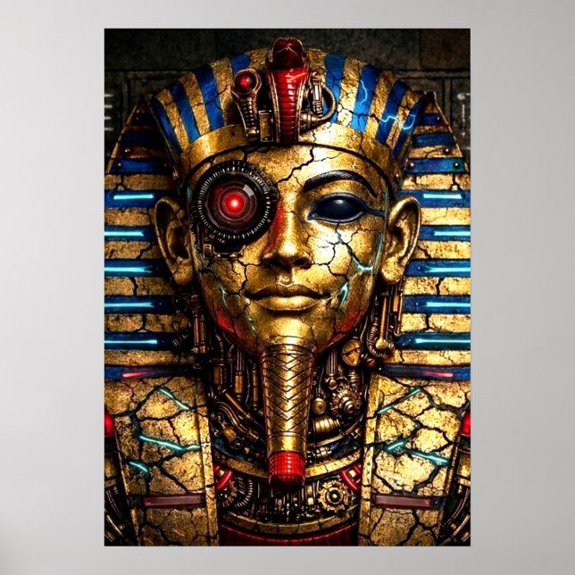 Tutankhamun 2.0: Den Cybernetiska Kungen Poster (Framsidan)