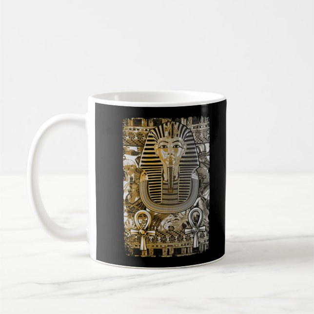 Tutankhamun Ancient Egypten Pharoah Kung Tut Ankh Kaffemugg (Vänster)