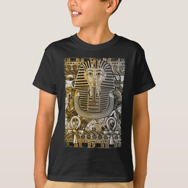 Tutankhamun Ancient Egypten Pharoah Kung Tut Ankh T Shirt (Framsida)