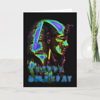 TUTANKHAMUN BIRTHDAY-kort för mappad hälsning Kort