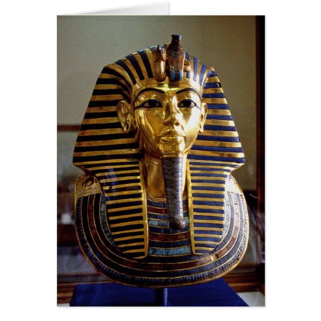 Tutankhamun - Burialmask Hälsningskort (Framsidan)