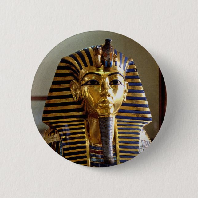 Tutankhamun - Burialmask Knapp (Framsida)