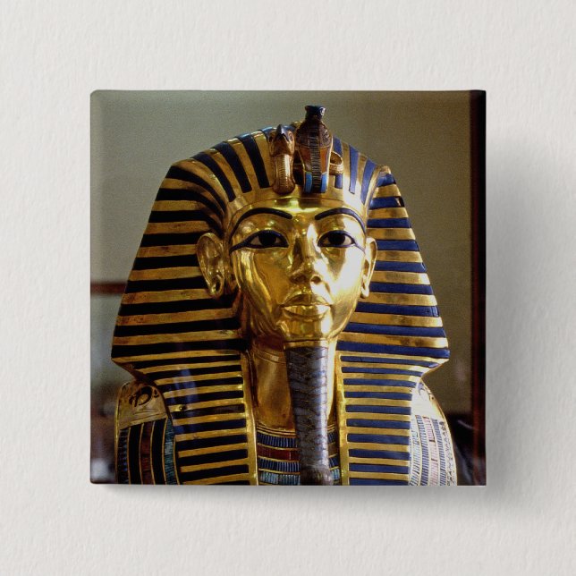Tutankhamun - Burialmask Knapp (Framsida)