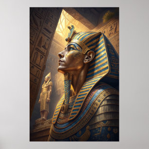 Tutankhamun Den Gyldene Faraon av Evig Mysterium Poster