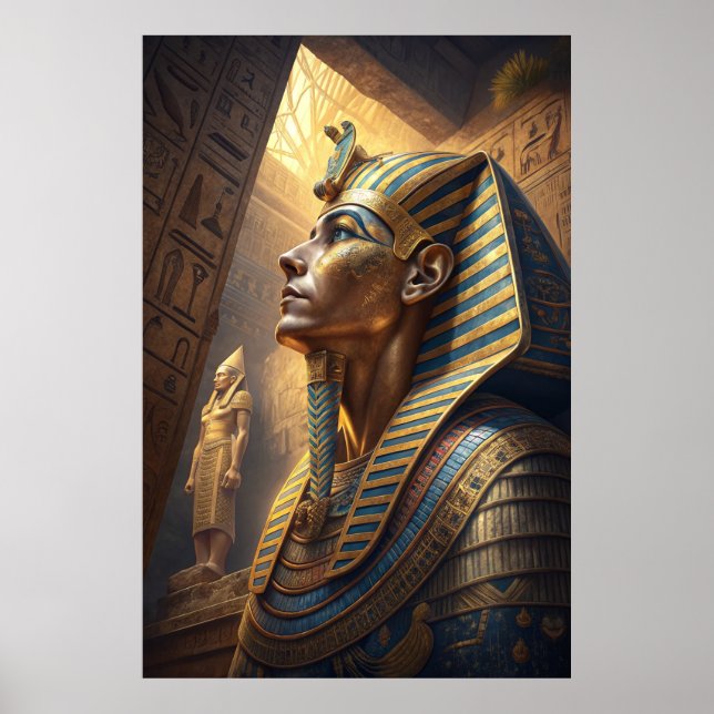 Tutankhamun Den Gyldene Faraon av Evig Mysterium  Poster (Framsidan)
