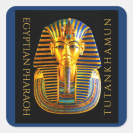 TUTANKHAMUN Discovery Centennial Fyrkantigt Klistermärke