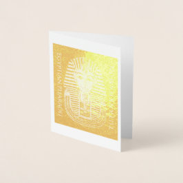 TUTANKHAMUN Discovery Centennial Note Card Folierat Kort
