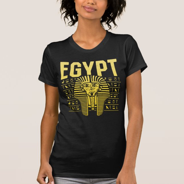 Tutankhamun Egyptian Pharaoh Ancient Egypten T Shirt (Framsida)