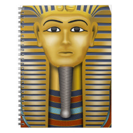 Tutankhamun egyptisk mask anteckningsbok