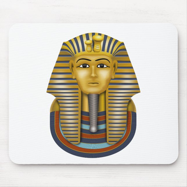 Tutankhamun egyptisk mask musmatta (Framsidan)