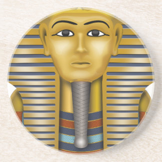 Tutankhamun egyptisk mask underlägg sandsten