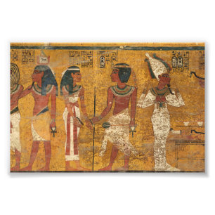 Tutankhamun Grav, North Wall av Egyptens historia Fototryck