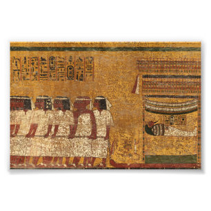 Tutankhamun Grav, Öster Wall by Egyptens History Fototryck