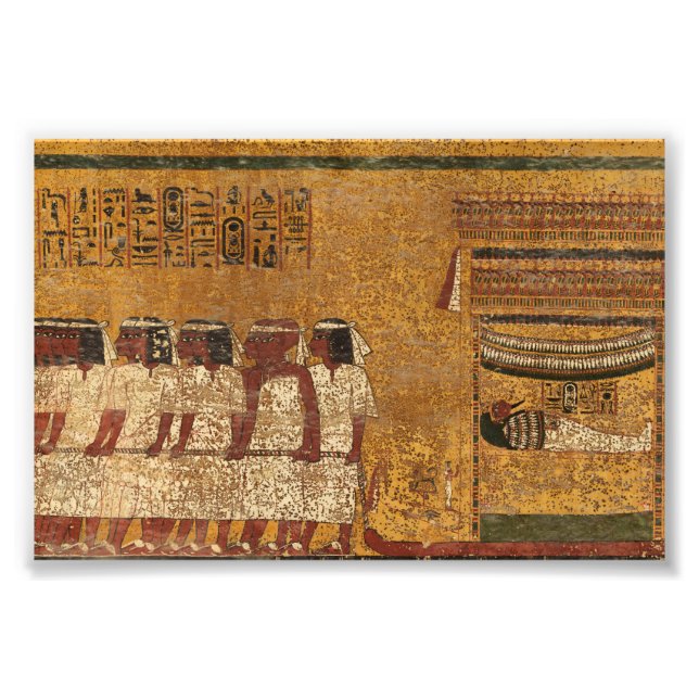 Tutankhamun Grav, Öster Wall by Egyptens History Fototryck (Framsidan)