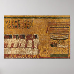 Tutankhamun Grav, Öster Wall by Egyptens History Poster