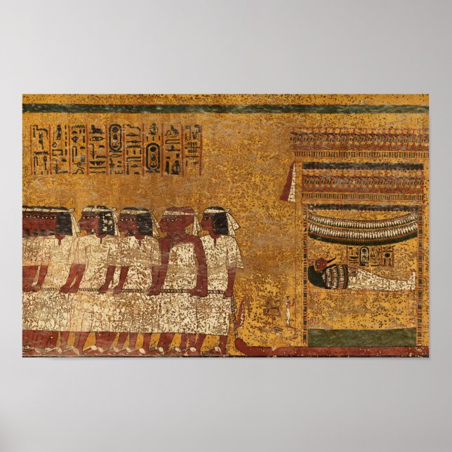 Tutankhamun Grav, Öster Wall by Egyptens History Poster (Framsidan)