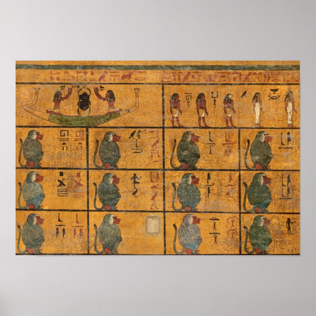 Tutankhamun Grav, Väster Wall by Egyptens History Poster (Framsidan)