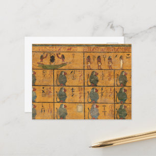 Tutankhamun Grav, Väster Wall by Egyptens History Vykort