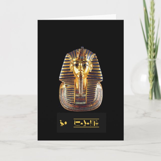 TUTANKHAMUN GREETING CARD KORT (Framsida)
