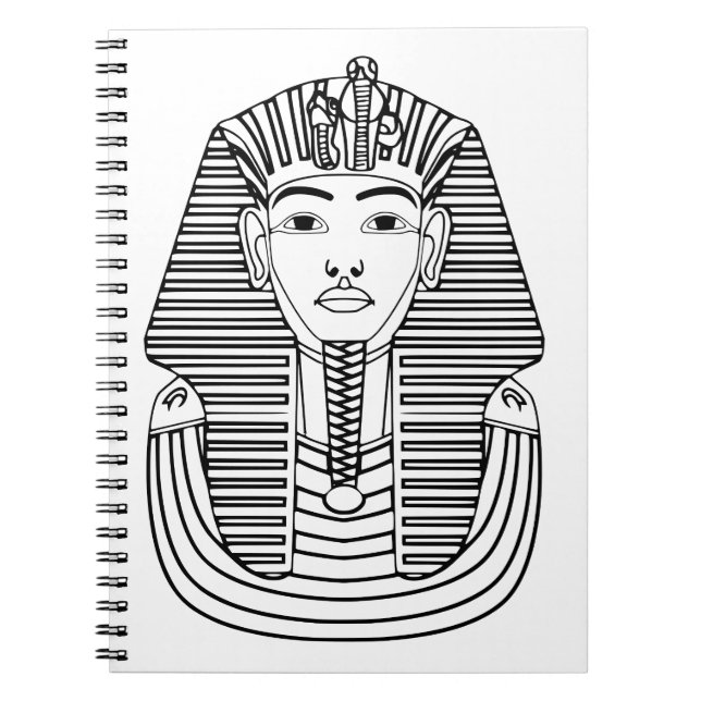 Tutankhamun-illustration Anteckningsbok (Framsidan)