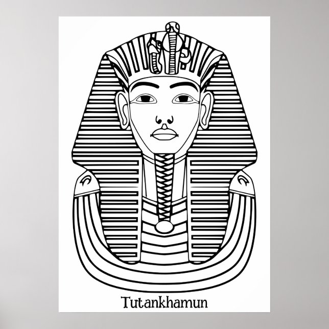 Tutankhamun-illustration Poster (Framsidan)