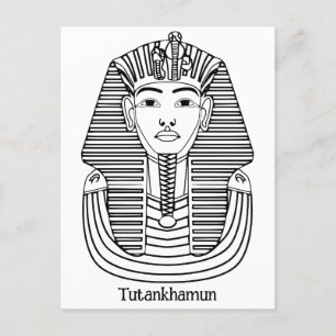 Tutankhamun-illustration Vykort