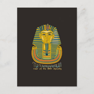 Tutankhamun mummy, den gamla Kung Tut av Egyptenen Vykort