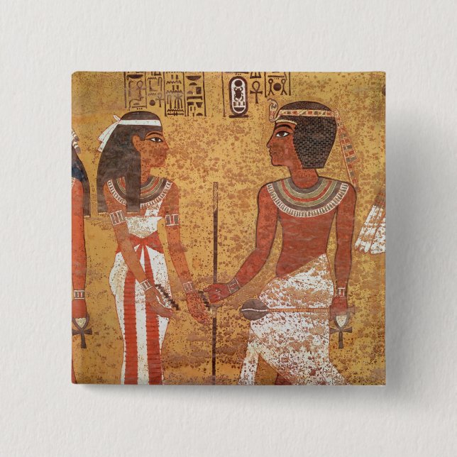 Tutankhamun och hans fru, Ankhesenamun Knapp (Framsida)